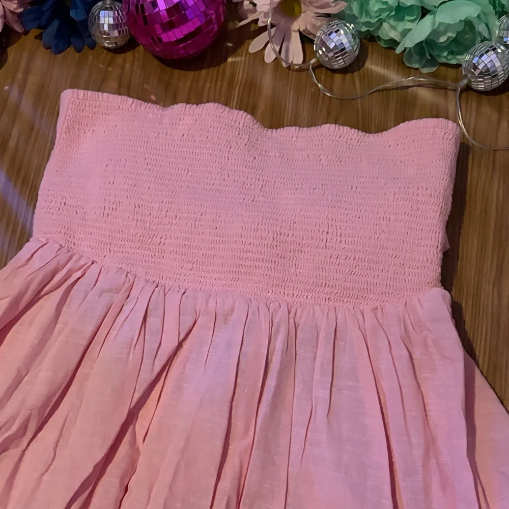 Pink Strapless Dress - Picture 3 of 10